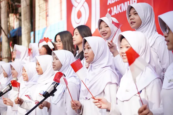 Suasana 17 Agustusan di SMP-SMA Semesta