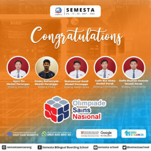 SMP-SMA Semesta BBS Semarang Meraih Total 14 Medali di Olimpiade Sains Nasional (OSN) 2021 & 2022