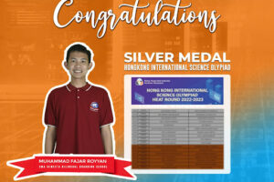 semesta.sch.id_Semesta High School Student, Muhammad Fajar Royyan, Wins Silver Medal in Hong Kong International Science Olympiad (HKISO 2022-2023)